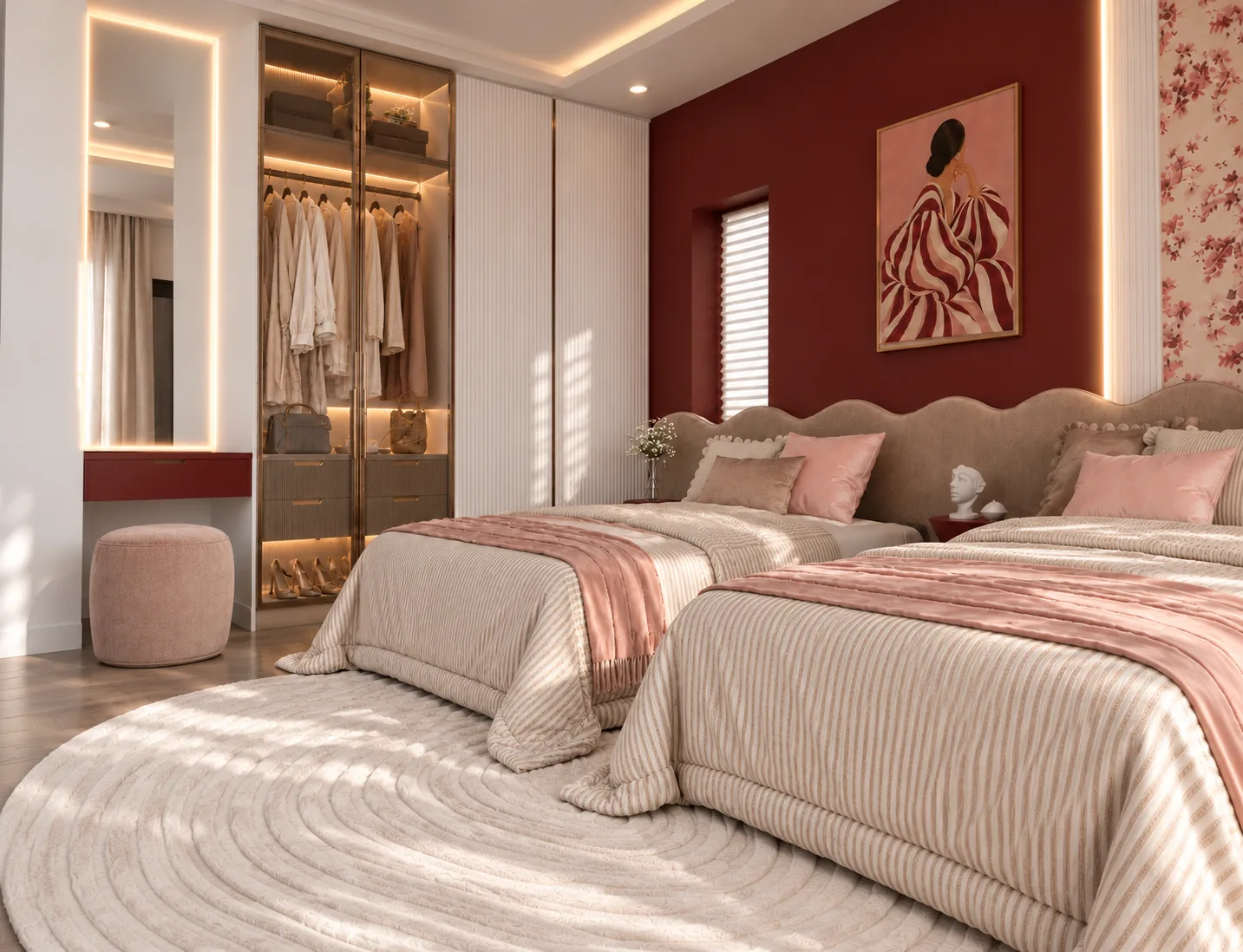 Chambre de filles — vue 3, DICE ARCHI