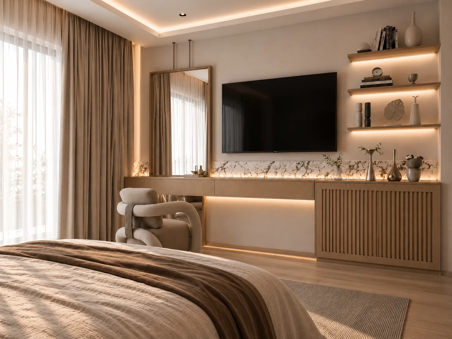 Modern Master Suite — view 3, DICE ARCHI