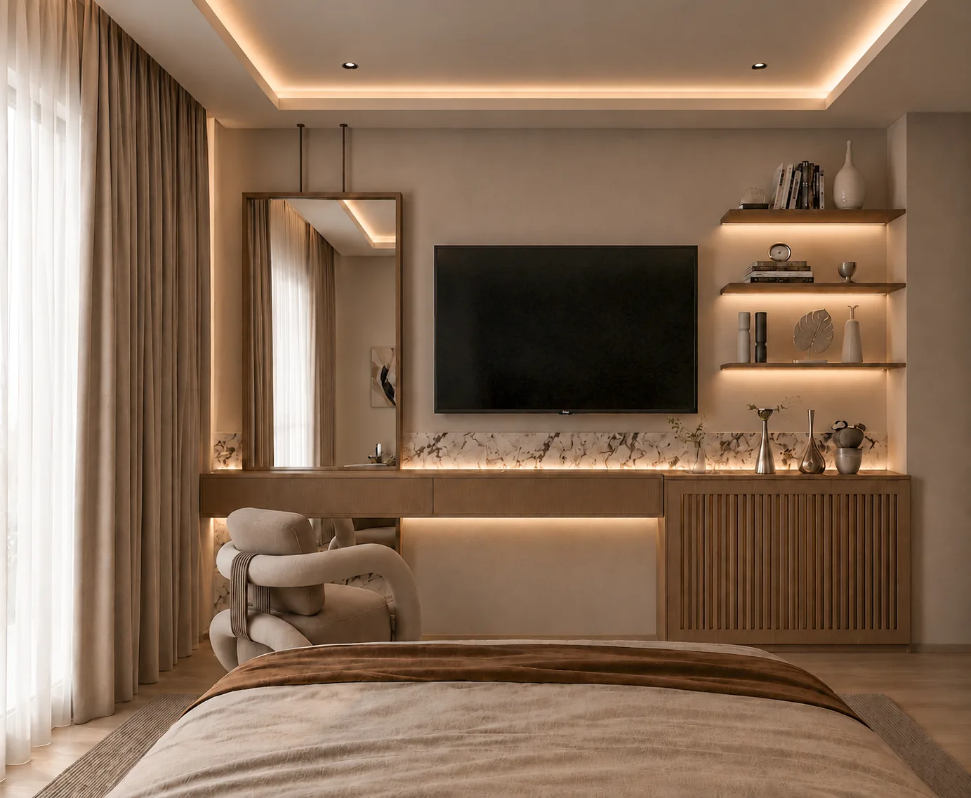 Modern Master Suite — view 4, DICE ARCHI